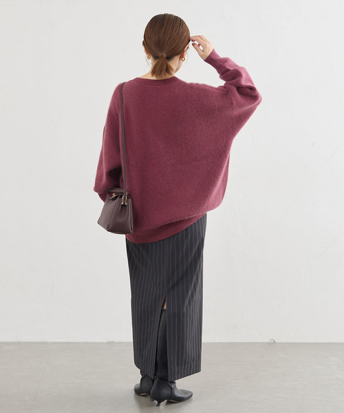 IENA(イエナ)の「《WEB限定》ラクーンMIXプルオーバー(ニット/セーター・レディース・グレー/アイボリー/ピンク系その他・FREE)」の7枚目の写真