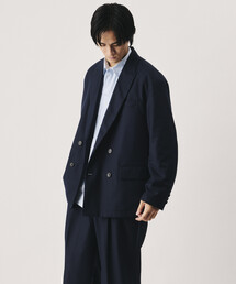 Firsthand（ファーストハンド）の「限定展開 Firsthand ファーストハンド Octa ライニング ダブルブレスト ジャケット ボトム セットアップ（テーラードジャケット）」