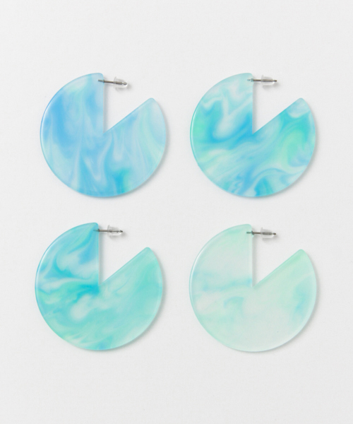 KBF(ケイビーエフ)の「KBF アクリルサークルピアス(ピアス(両耳用)・レディース・ライトブルー/ブラウン系その他/ピンク・ONE)」の6枚目の写真