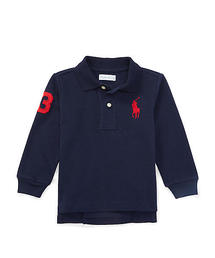 POLO RALPH LAUREN CHILDRENSWEAR | コットン メッシュ ロングスリーブ ポロシャツ(ポロシャツ)