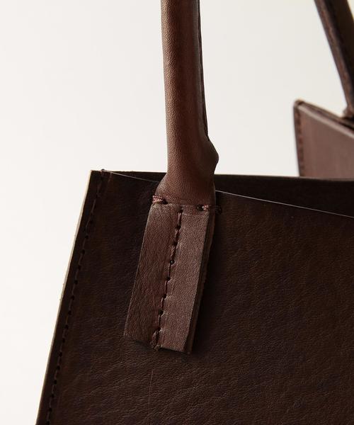 Steven Alan(スティーブンアラン)の「<Steven Alan>LEATHER BAG/バッグ ◆(ハンドバッグ・レディース・ブラック/ダークブラウン・FREE)」の6枚目の写真