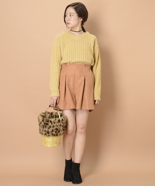 mystic(ミスティック)の「モールニット(ニット/セーター・レディース・イエロー/アイボリー/ブラック/ブルー・フリ-)」の17枚目の写真