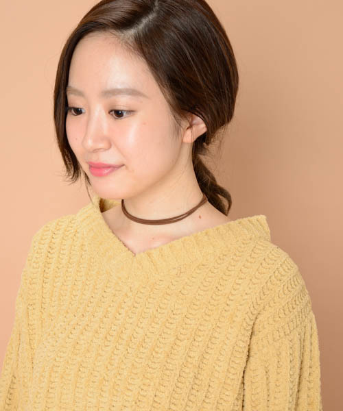 mystic(ミスティック)の「モールニット(ニット/セーター・レディース・イエロー/アイボリー/ブラック/ブルー・フリ-)」の8枚目の写真