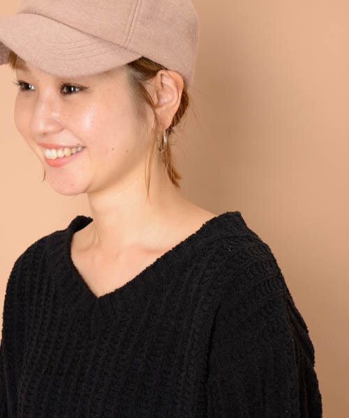 mystic(ミスティック)の「モールニット(ニット/セーター・レディース・イエロー/アイボリー/ブラック/ブルー・フリ-)」の13枚目の写真