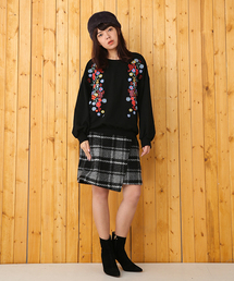 RODEO CROWNS WIDE BOWL | チェック スライバー スカート(スカート)