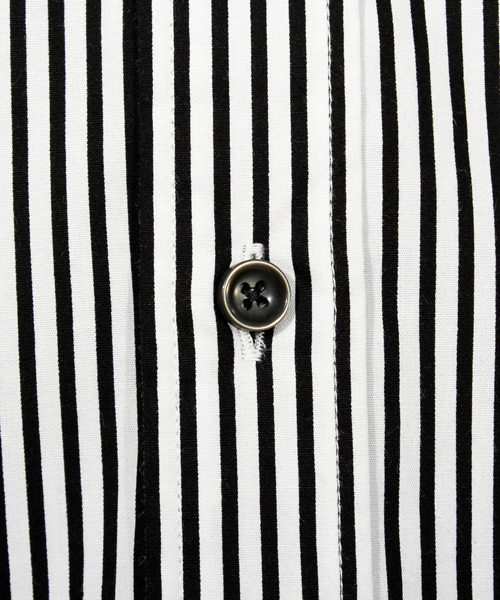 8(eight)(エイト)の「ストライプ 長袖シャツ 日本製(シャツ/ブラウス・メンズ・ネイビー/ブラック/レッド・LARGE/MEDIUM/X-LARGE)」の16枚目の写真