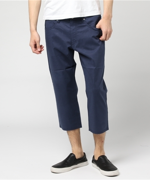 MEN'S BIGI（メンズビギ）の「ストレッチクロップドパンツ（COOL MAX）/7分丈（チノパンツ・メンズ・サックスブルー/グレー/ネイビー/ベージュ/ホワイト・S/M/SS/L）」の18枚目の写真