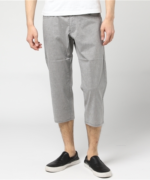 MEN'S BIGI（メンズビギ）の「ストレッチクロップドパンツ（COOL MAX）/7分丈（チノパンツ・メンズ・サックスブルー/グレー/ネイビー/ベージュ/ホワイト・S/M/SS/L）」の19枚目の写真