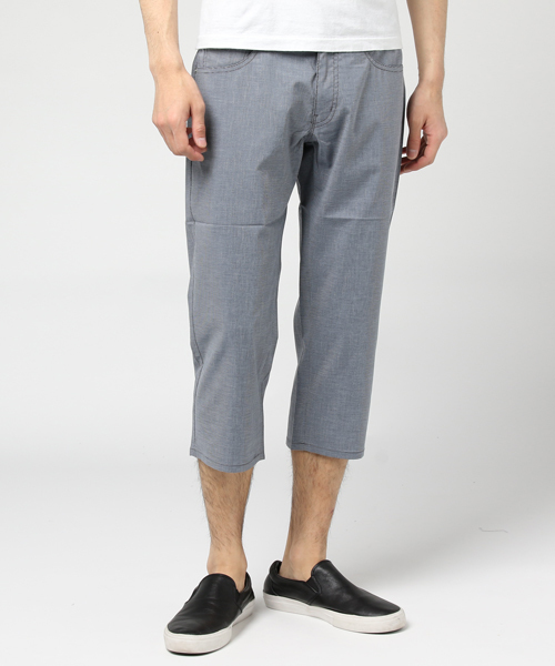 MEN'S BIGI（メンズビギ）の「ストレッチクロップドパンツ（COOL MAX）/7分丈（チノパンツ・メンズ・サックスブルー/グレー/ネイビー/ベージュ/ホワイト・S/M/SS/L）」の5枚目の写真