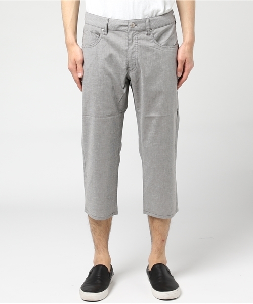 MEN'S BIGI（メンズビギ）の「ストレッチクロップドパンツ（COOL MAX）/7分丈（チノパンツ・メンズ・サックスブルー/グレー/ネイビー/ベージュ/ホワイト・S/M/SS/L）」の6枚目の写真