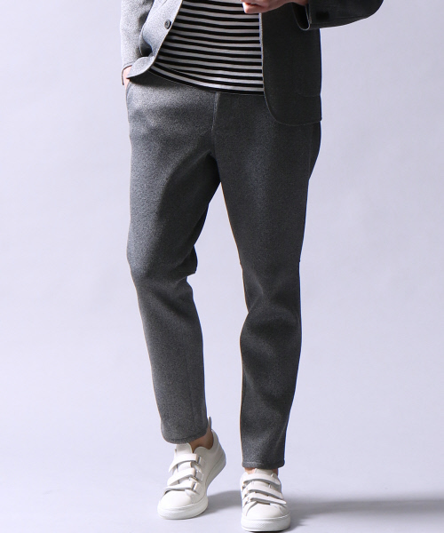 5351 POUR LES HOMMES(ゴーサンゴーイチプールオム)の「AIRダブルラッセルテーパードスラックス(その他パンツ・メンズ・グレー/ブラック・46/44/50/48)」の2枚目の写真