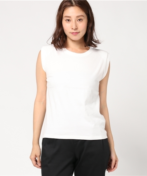 SLY（スライ）の「PADDED T/S（Tシャツ/カットソー・レディース・ホワイト/ブラック・FREE）」の3枚目の写真