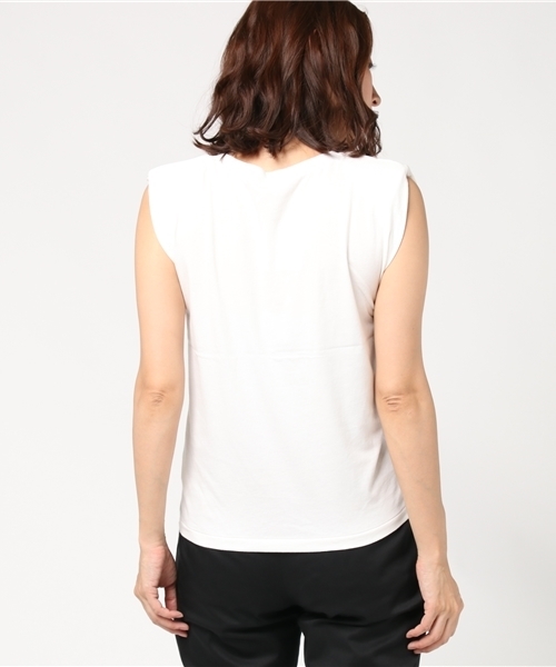 SLY（スライ）の「PADDED T/S（Tシャツ/カットソー・レディース・ホワイト/ブラック・FREE）」の5枚目の写真