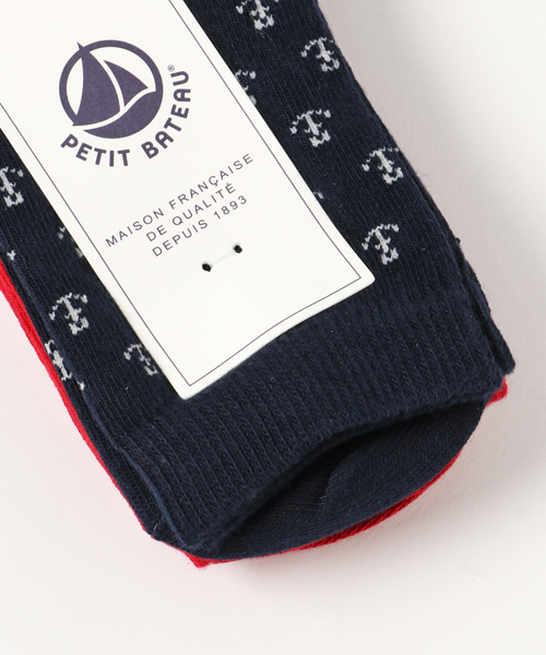 PETIT BATEAU（プチバトー）の「ソックス２枚組（ソックス/靴下・キッズ・ダークネイビー・6YEAR/4YEAR/8YEAR）」の3枚目の写真