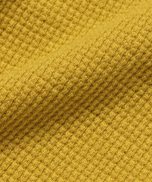 Tappet（タペット）の「[80-160]ワッフル9分袖Tシャツ（Tシャツ/カットソー・キッズ・マスタード/カーキ/ネイビー/ピンク・80ｃｍ/90cm/100cm/110cm/120cm/130cm/140cm/150cm/160cm）」の5枚目の写真