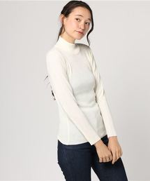 Samansa Mos2 | ハイネックリブタートル無地(ニット/セーター)