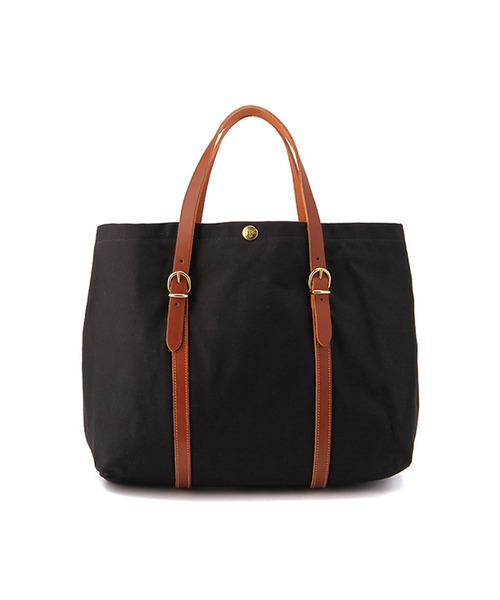 IL BISONTE(イルビゾンテ)の「IL BISONTE / CANVAS x LEATHER / トートバッグ(トートバッグ・レディース・ネイビー/オリーブ/ブラウン系その他/ブラック系その他/ブラック×ブラック/グリーン系その他/ブラウン/ダークブラウン/レッド/ブラウン系その他2・FREE)」の17枚目の写真