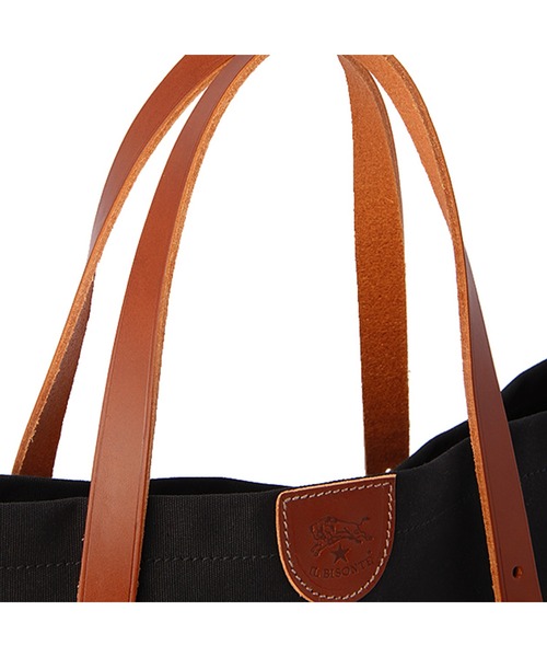 IL BISONTE(イルビゾンテ)の「IL BISONTE / CANVAS x LEATHER / トートバッグ(トートバッグ・レディース・ネイビー/オリーブ/ブラウン系その他/ブラック系その他/ブラック×ブラック/グリーン系その他/ブラウン/ダークブラウン/レッド/ブラウン系その他2・FREE)」の16枚目の写真