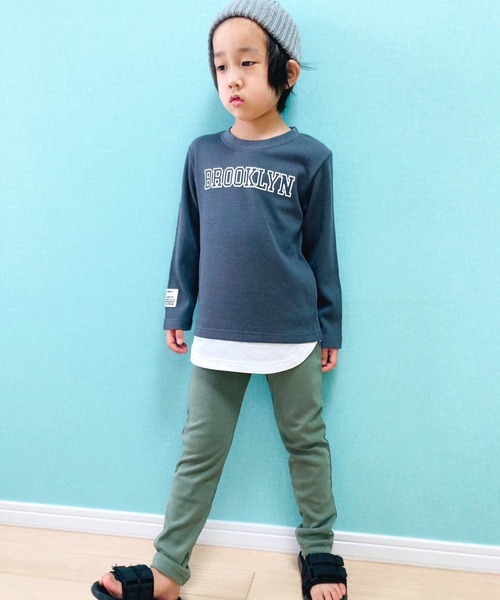 THE CASUAL(カジュアル)の「キッズ ストレッチパンツ レギパン(その他パンツ・キッズ・ピンク系その他/アッシュグレー/カーキ/レッド/パープル/マスタード/グリーン/エメラルド/オレンジ/ライム/ブラウン/ラベンダー/ネイビー/サックスブルー/ブラック/キャメル/レッド系その他/ロイヤルブルー/ピンク/チャコール/アイボリー/インディゴブルー・160cm/90cm/150cm/95cm/80cm/130cm/140cm/100cm/120cm/110cm)」の7枚目の写真