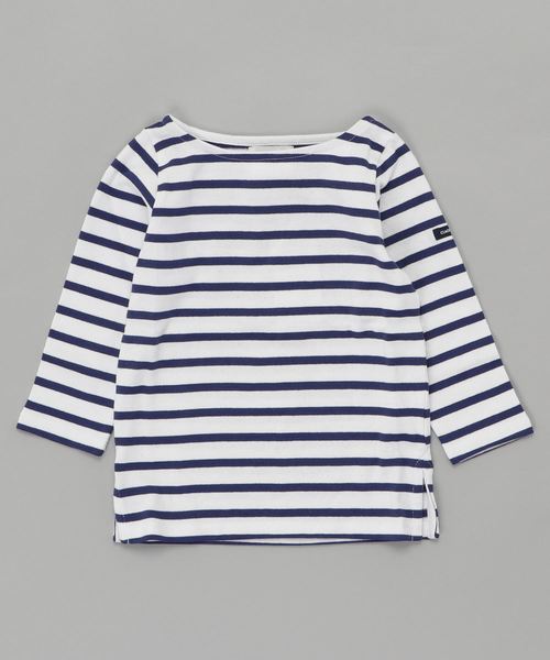 CIAOPANIC TYPY（チャオパニックティピー）の「【ファミリーお揃い】ボーダーTEE（Tシャツ/カットソー・キッズ・ホワイト/ブルー/パープル/ネイビー・100/110/120/130/140/150）」の8枚目の写真