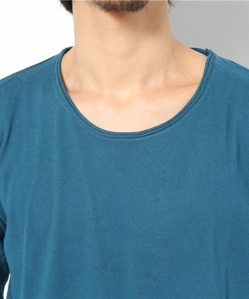 NANO universe(ナノユニバース)の「プレミアムスウィートクルーネックTeeL/S(Tシャツ/カットソー・メンズ・ホワイト/トップグレー/チャコール/ラベンダー/スモークピンク/ライトパープル/パープル/ターコイズブルー/ネイビー/グリーン/ベージュ/オリーブ/マスタード/ボルドー/オレンジ/ダークグレー/ブラック・38/40/42)」の20枚目の写真