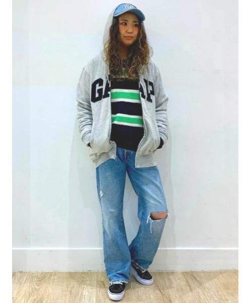 GAP(ギャップ)の「GAPロゴ フルジップパーカー(ユニセックス)(パーカー・メンズ・レッド/ライトグレー/グリーン/ブラック/ネイビー・S/M/XS/L/XL)」の17枚目の写真