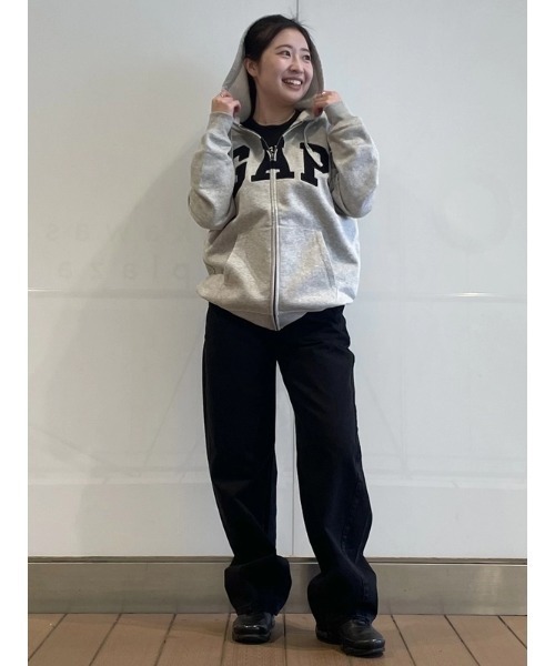GAPロゴ フルジップパーカー(ユニセックス) GAP（ギャップ）の「GAPロゴ フルジップパーカー(ユニセックス