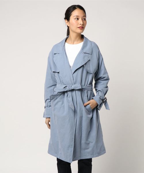 koe（コエ）の「ニュアンストレンチコート（トレンチコート・レディース・ブルー/ベージュ/ネイビー・L/M/S）」の7枚目の写真