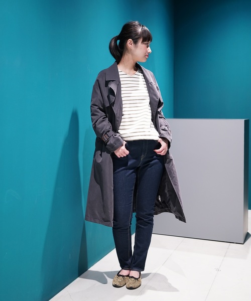 koe（コエ）の「ニュアンストレンチコート（トレンチコート・レディース・ブルー/ベージュ/ネイビー・L/M/S）」の9枚目の写真