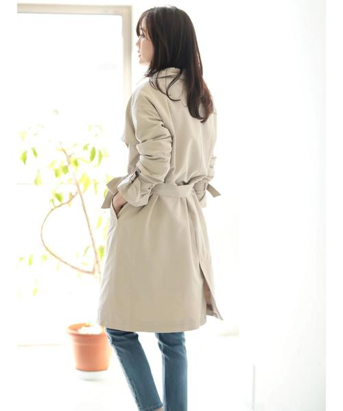 koe（コエ）の「ニュアンストレンチコート（トレンチコート・レディース・ブルー/ベージュ/ネイビー・L/M/S）」の16枚目の写真