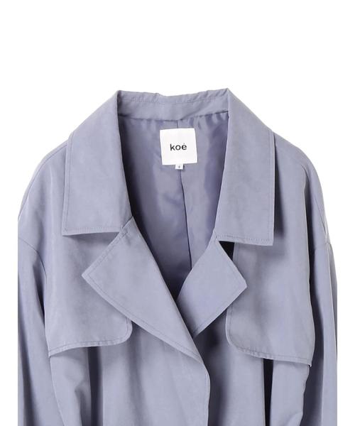 koe（コエ）の「ニュアンストレンチコート（トレンチコート・レディース・ブルー/ベージュ/ネイビー・L/M/S）」の13枚目の写真