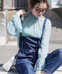 reca | キャンディースリーブレーストップス(シャツ/ブラウス)