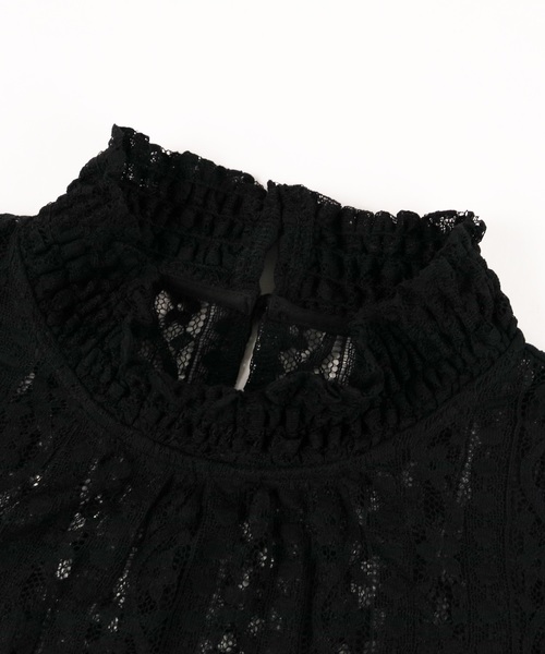 reca(レカ)の「キャンディースリーブレーストップス(シャツ/ブラウス・レディース・アイボリー/ブラック/ミント/サックスブルー・M)」の13枚目の写真