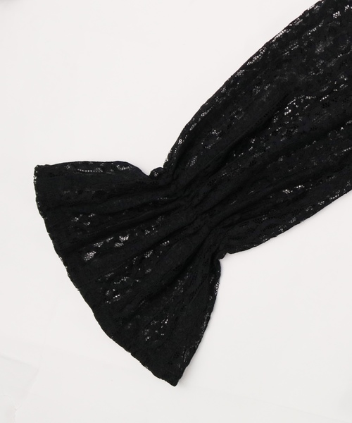 reca(レカ)の「キャンディースリーブレーストップス(シャツ/ブラウス・レディース・アイボリー/ブラック/ミント/サックスブルー・M)」の5枚目の写真