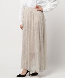RIVE DROITE | ポリエステル楊柳シフォンドットロングスカート(スカート)