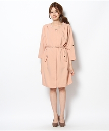 Soareak | 2WAYノーカラーコートワンピース(ワンピース)