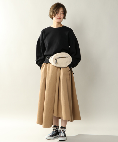 Legato Largo(レガートラルゴ)の「【Legato Largo レガートラルゴ】ボア ボディバッグ(ボディバッグ/ウエストポーチ・レディース・ブラック/ブラウン/アイボリー・ONE SIZE)」の6枚目の写真