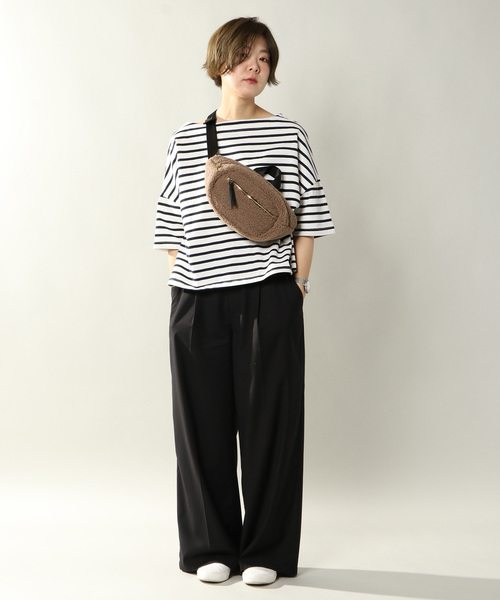 Legato Largo(レガートラルゴ)の「【Legato Largo レガートラルゴ】ボア ボディバッグ(ボディバッグ/ウエストポーチ・レディース・ブラック/ブラウン/アイボリー・ONE SIZE)」の8枚目の写真