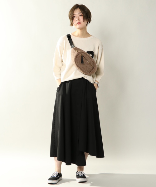 Legato Largo(レガートラルゴ)の「【Legato Largo レガートラルゴ】ボア ボディバッグ(ボディバッグ/ウエストポーチ・レディース・ブラック/ブラウン/アイボリー・ONE SIZE)」の11枚目の写真