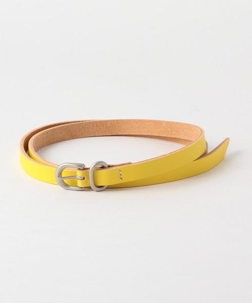 Hender Scheme（エンダースキーマ）の「Hender Scheme(エンダー スキーマ) tail belt（ベルト・メンズ・ナチュラル/オレンジ/イエロー/ネイビー/ブラック・FREE）」の4枚目の写真