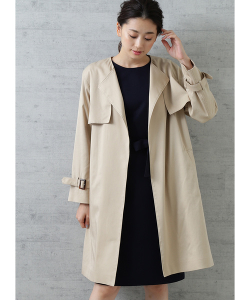 NATURAL BEAUTY BASIC(ナチュラルビューティーベーシック)の「〈WEB限定〉ベルテッドサックワンピース(ワンピース・レディース・チャコールグレー/ネイビー/ブルー・SMALL/MEDIUM/LARGE)」の17枚目の写真
