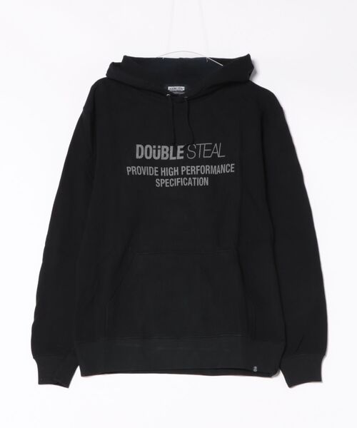 DOUBLE STEAL（ダブルスティール）の「MIDNIGHTスウェットパーカー（パーカー・メンズ・ブラック×ホワイト/ブラック系その他/グレー・MEDIUM/LARGE/X-LARGE）」の2枚目の写真