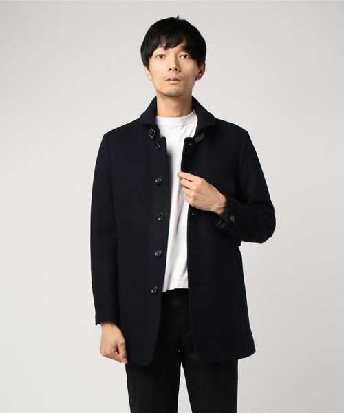 Morgan Homme モルガンオム の ラウンドカラーメルトンコート ステンカラーコート Wear