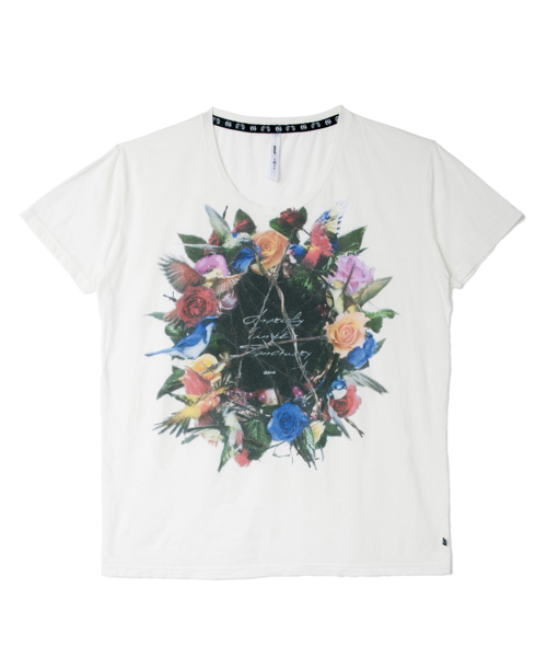 glamb（グラム）の「Sanctual-T（Tシャツ/カットソー・メンズ・ホワイト/ブラック/杢グレー/オリーブ・1/2/3/4）」の5枚目の写真