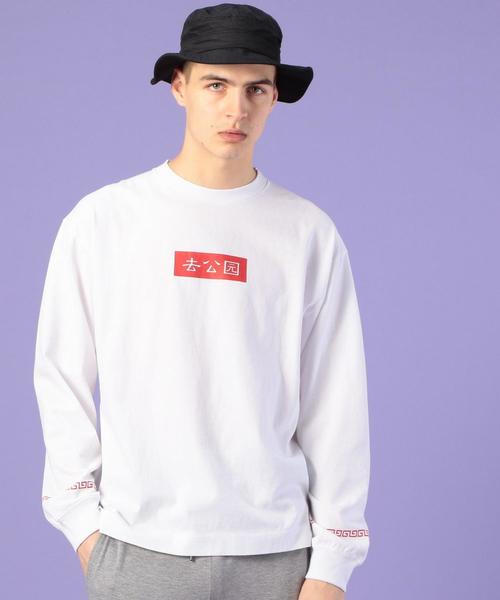 coen(コーエン)の「SuncottonボックスロゴチャイナプリントロンT(UTILITY LINE)(Tシャツ/カットソー・メンズ・ホワイト/ブラック・SMALL/LARGE/MEDIUM)」の11枚目の写真