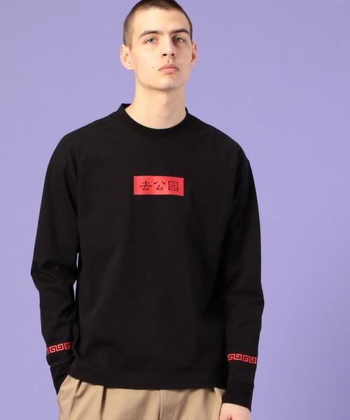 coen(コーエン)の「SuncottonボックスロゴチャイナプリントロンT(UTILITY LINE)(Tシャツ/カットソー・メンズ・ホワイト/ブラック・SMALL/LARGE/MEDIUM)」の13枚目の写真
