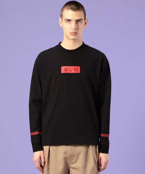 coen(コーエン)の「SuncottonボックスロゴチャイナプリントロンT(UTILITY LINE)(Tシャツ/カットソー・メンズ・ホワイト/ブラック・SMALL/LARGE/MEDIUM)」の20枚目の写真