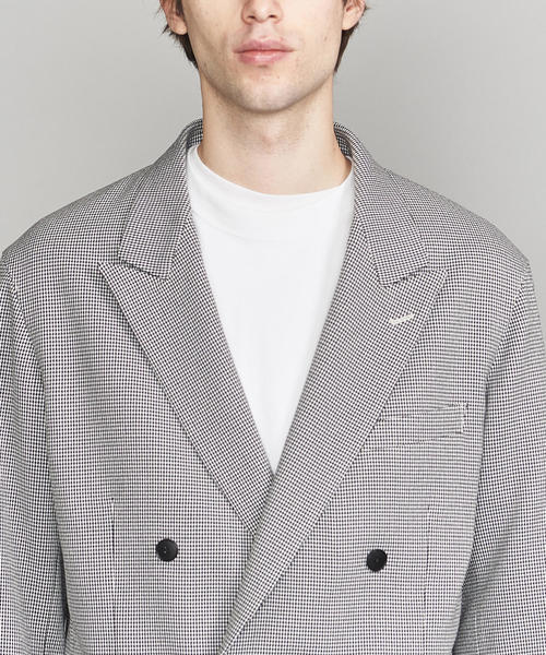 ビューティーアンドユース　ガンクラブチェック ダブル 4B ジャコット　XL BEAUTY&YOUTH UNITED ARROWS（ビューティーアンドユース