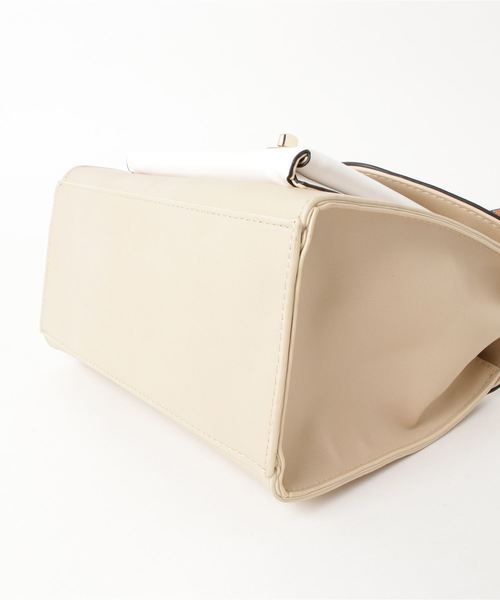 カシュカシュ cachecache / 太柄ベルト付ミニボストンバッグ カシュカシュ cachecache / 太柄ベルト付ミニボストンバッグ