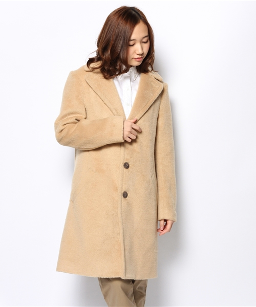 BEAMS BOY（ビームスボーイ）の「□BEAMS BOY / ウール シングルコート**（その他アウター・レディース・チャコールグレー/ライトブラウン・ONE SIZE）」の12枚目の写真